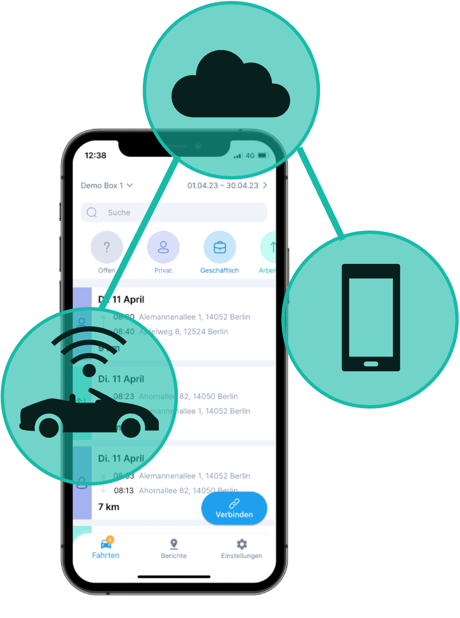 Connected Technologie - Fahrtenbuch ohne zusätzliche Hardware